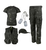 Detský Maskovací set Cestovateľ (vzor BTP Black)