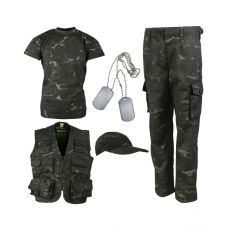 Detský Maskovací set Cestovateľ (vzor BTP Black)