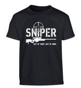 Detské tričko Sniper (Čierna)
