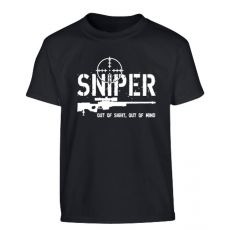 Detské tričko Sniper (Čierna)