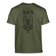 Detské tričko špeciálne jednotky SAS (Olivová - Zelená)