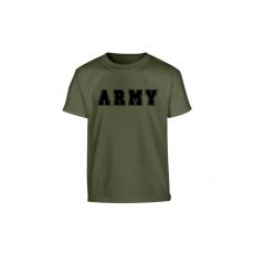 Detské tričko ARMY (Olivová - Zelená)